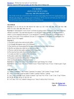 Bài tập về câu bị động có đáp án 