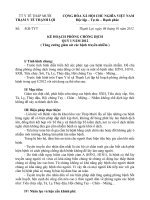 KẾ HOẠCH Tăng cường giám sát các bệnh truyền nhiễm