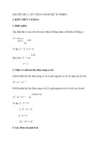 CHUYÊN ĐỀ LŨY THỪA VỚI SỐ MŨ TỰ NHIÊN