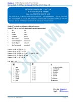 Bài tập ngữ âm tiếng anh có đáp án 