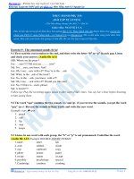 Bài tập thực hành phụ âm 