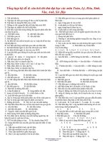 600 câu TRẮC NGHIỆM SINH LUYỆN THI đại học 