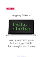 Hello, startup 