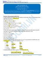 Bài tập thực hành phụ âm có đáp án 