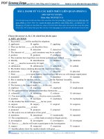 Bài tập danh từ và các kiến thức liên quan (phần 1) 