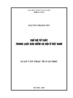 Chế độ tử tuất trong luật bảo hiểm xã hội ở việt nam 