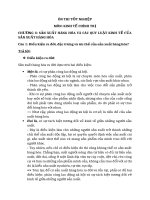 ĐỀ CƯƠNG MÔN KINH TẾ CHÍNH TRỊ