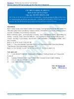 Bài tập các thì của động từ có đáp án 