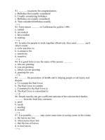 20 câu trắc nghiệm Tiếng Anh ( tt27)