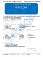 Bài tập sự cấu tạo và thành lập từ (word formation) (phần 1) có đáp án 