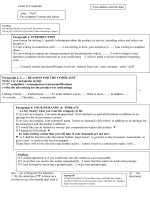 15744 letter of complaint  useful phrases 