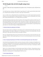 10 lời khuyên hữu ích khi chuyển sang linux 