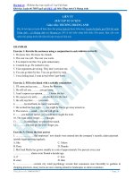 Bài tập về liên từ trong tiếng anh 