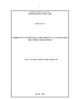 Nghiên cứu vấn đề chất lượng dịch vụ và an toàn bảo mật trong mạng wimax 