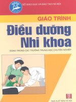 GIÁO TRÌNH điều DƯỠNG NHI KHOA   BS NGUYỄN THỊ PHƯƠNG NGA 