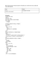 bài toán Sắp xếp chắn lẽ theo chiều tăng dần