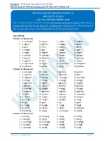 Bài tập kỹ năng làm bài phonetics 