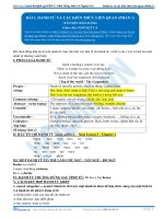 Danh từ và các kiến thức liên quan (phần 1) 