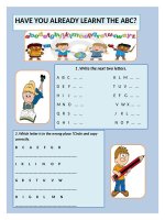 49551 have you already learnt the abc 