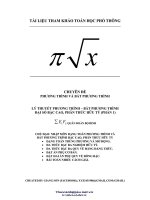 GIẢI PHƯƠNG TRÌNH, bất PHƯƠNG TRÌNH bậc CAO   LƯƠNG TUẤN đức 