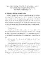 THỰC TRẠNG học tập của SINH VIÊN hệ CHÍNH QUY TRONG đào tạo THEO hệ THỐNG tín CHỈ tại TRƯỜNG DHGTVT