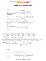 50 bài tập về bất đẳng thức lớp 9 lên 10 có đáp án