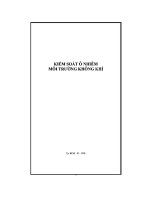 ĐỀ tài KIỂM SOÁT ô NHIỄM môi TRƯỜNG KHÔNG KHÍ 