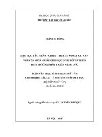 Dạy học tác phẩm chiếc thuyền ngoài xa của nguyễn minh châu cho học sinh lớp 12 theo định hướng phát triển năng lực 