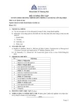 Đề cương ôn tập tuyển sinh chương trình liên thông cao đẳng lên đại học môn quản trị học