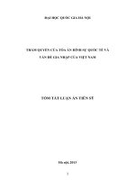Thẩm quyền của tòa án hình sự quốc tế và vấn đề gia nhập của việt nam 