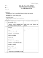 Giáo án Tiếng Anh 10 unit 13: Films and cinema