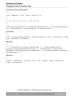 Adv expert progress test3 key 