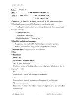 Giáo án Tiếng Anh 9 unit 10: Life on other planets