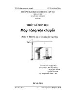 ĐỒ án máy NÂNG vận CHUYỂN   THIẾT kế các cơ cấu của cần TRỤC THÁP 