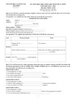 Đề thi chọn học sinh giỏi tỉnh lớp 12 môn tiếng anh năm 2015   sở GDĐT hà tĩnh