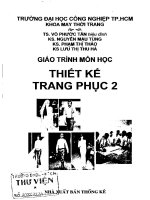 GIÁO TRÌNH môn học THIẾT kế TRANG PHỤC 2 (PHẦN 1)   TS  võ PHƯỚC tấn (đh CÔNG NGHIỆP TP HCM) 