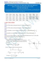 Dap an 2 Trục phân bố thời gian và hiểu đường tròn pha trong dao động