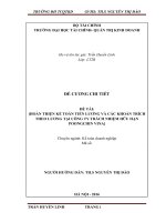 ĐỀ CƯƠNG CHI TIẾT   ĐỀ TÀI: HOÀN THIỆN KẾ TOÁN TIỀN LƯƠNG VÀ CÁC KHOẢN TRÍCH THEO LƯƠNG TẠI CÔNG TY TRÁCH NHIỆM HỮU HẠN POONGCHIN VINA