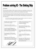 43939 problem solving 2  the sinking ship 