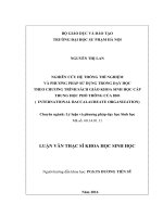LUẬN VĂN THẠC SĨ SINH HỌC: NGHIÊN CỨU HỆ THỐNG THÍ NGHIỆM VÀ PHƯƠNG PHÁP SỬ DỤNG TRONG DẠY HỌC THEO CHƯƠNG TRÌNH SÁCH GIÁO KHOA SINH HỌC CẤP TRUNG HỌC PHỔ THÔNG CỦA IBO