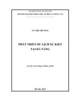Phát triển du lịch sự kiện tại đà nẵng 