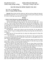 THU HOẠCH chính trị hè 2012