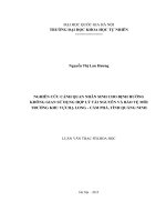 Nghiên cứu cảnh quan nhân sinh cho định hướng không gian sử dụng hợp lý tài nguyên và bảo vệ môi trường khu vực hạ long – cẩm phả, tỉnh quảng ninh 