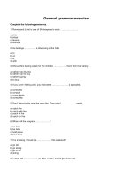 General grammar exercise 2 