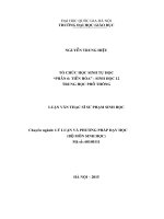 Tổ chức học sinh tự học phần 6tiến hóa   sinh học 12 trung học phổ thông 