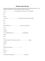 Phrasal verbs with put 2 