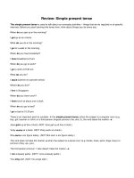 Review simple present tense 