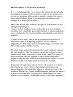 Should students evaluate their teacher1 