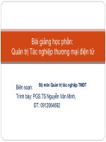Slide Bài giảng học phần: Quản trị Tác nghiệp thương mại điện tử