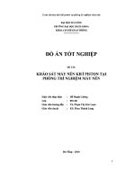 ĐỒ án KHẢO sát máy nén KHÍ PISTON tại PHÒNG THÍ NGHIỆM máy nén 